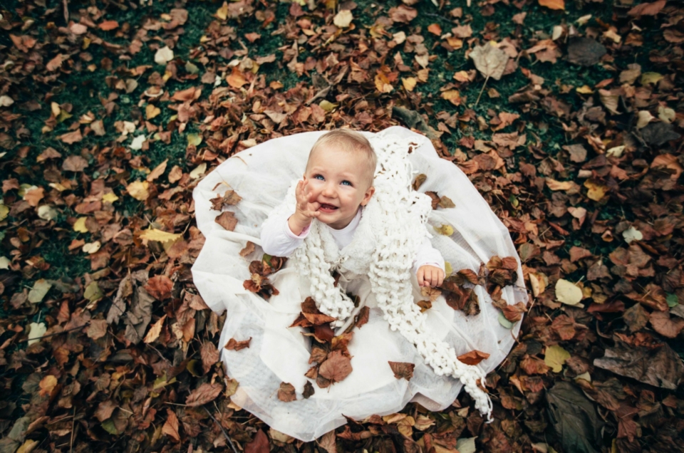 Familienfotos im Herbst, Doblhofpark Baden bei Wien